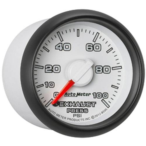 Autometer 8595 Electric Exhaust Drive Pressure Gauge 0-100 PSI Dodge