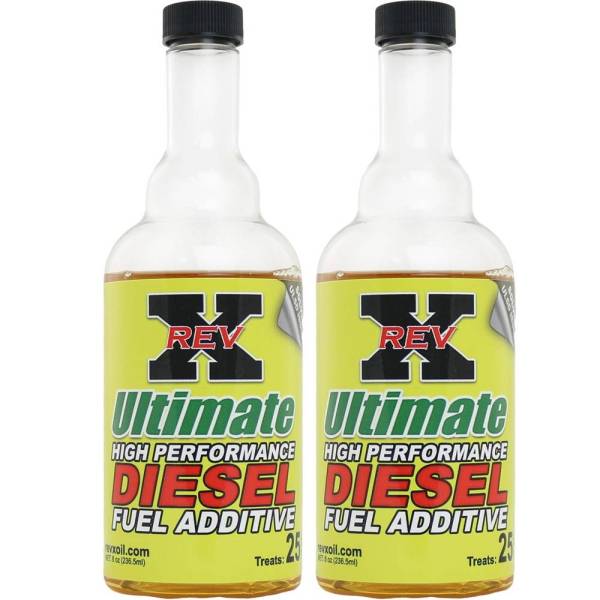 REV-X - 2 - Rev-X 8 Ounce Bottles of Ultimate Fuel Additive for Diesels