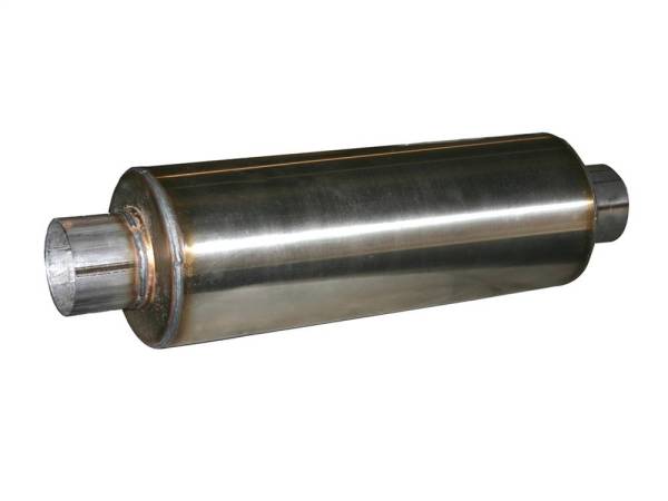 AFE - AFE 49-91002 Stainless Steel Muffler 4" ID In/Out - 8" Dia - 30" Long