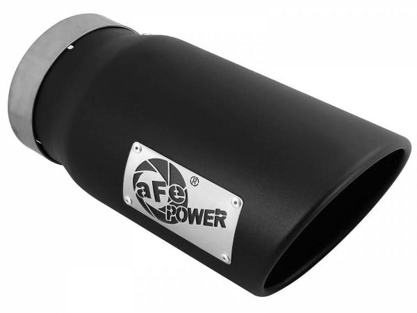 AFE - aFe Power EXH Tip; 5In x 6Out x 12L in Bolt-On (Blk) - 49T50601-B12