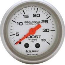 Autometer - AutoMeter - 4304 Ultra-Lite Boost, 0-35 Psi, Mech 2In.