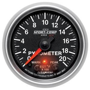 Autometer - Autometer 3647 Sport Comp II PC 2000 Degree Pyrometer