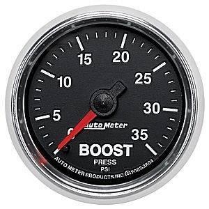 Autometer - Autometer 3804 35/60psi GS Series Boost Gauge w/Green LED Backlight