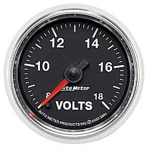 Autometer - Autometer 3891 GS 2 1/16" Voltmeter