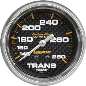 Autometer - Autometer 4851 Carbon Fiber 2 5/8" Transmission Temperature