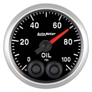 Autometer - Autometer 5652 Elite Series 2-1/16" Oil Pressure Peak & Warn