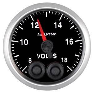 Autometer - Autometer 5683 Elite Series 2-1/16" Voltmeter Peak and Warn