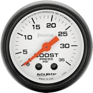 Autometer - Autometer 5704 0-35 PSI, Mechanical Boost gauge, Phantom series