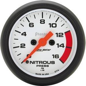 Autometer - Autometer 5774 PHANTOM NITROUS, 0-1600 PSI, 2 1/16in