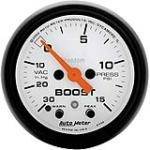 Autometer - Autometer 5776 Phantom Series 2-1/16" Vacuum Boost Gauge 30"Hg/15 Psi