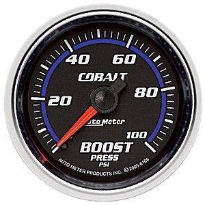 Autometer - Autometer 6106 Cobalt Full sweep 0-100psi Boost Gauge