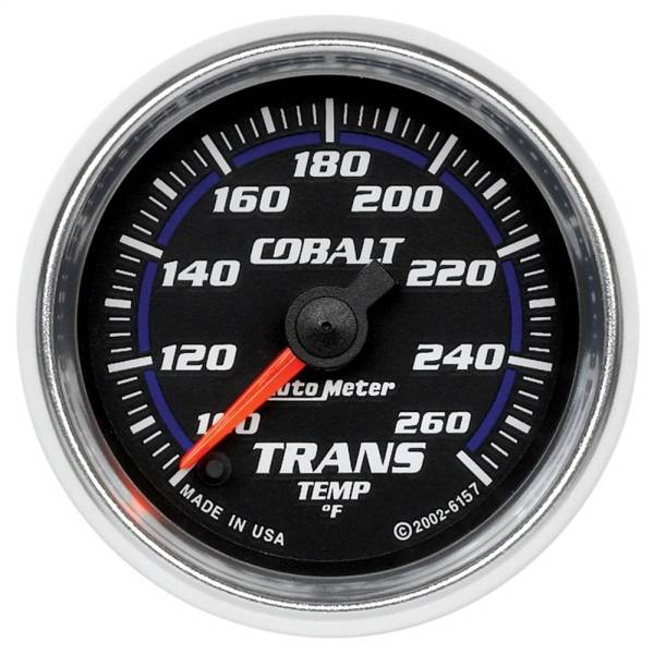 Autometer - Autometer 6157 Cobalt Series TRANS Gauge Kit, 100-260 F