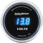 Autometer - Autometer 6391 Cobalt Series Digtal Voltmeter 8-19V 2-1/16in