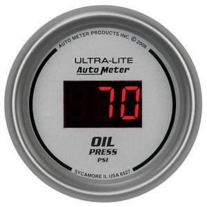 Autometer - Autometer 6527 Ultra-Lite Digital 100psi 2-1/16" Oil Pressure Gauge