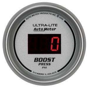 Autometer - Autometer 6570 Ultra-Lite 5-60 PSI Digital Boost Gauge - 2 1/16"