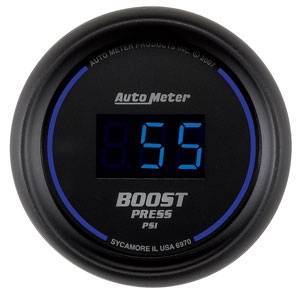 Autometer - Autometer 6970 Cobalt Digital 5-60 PSI Boost Gauge - 2 1/16"