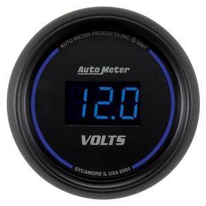 Autometer - Autometer 6993 Cobalt Digital 8-18V Volt Meter - 2 1/16"