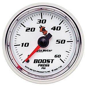 Autometer - Autometer 7105 C2 0-60 PSI Mechanical Boost Gauge