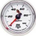 Autometer - Autometer 7121 C2 Series Oil Pressure Gauge 0-100PSI