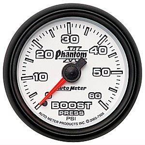 Autometer - Autometer 7505 Phantom II 60 PSI mechanical boost gauge