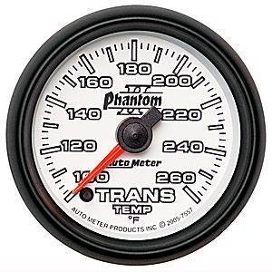 Autometer - Autometer 7557 100-260 Degree Phantom II Full Sweep Trans. Temp gauge.