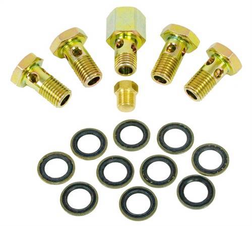 BD Diesel - BD 1050220 Banjo Bolt Upgrade Kit Fits 00-02 5.9L Cummins