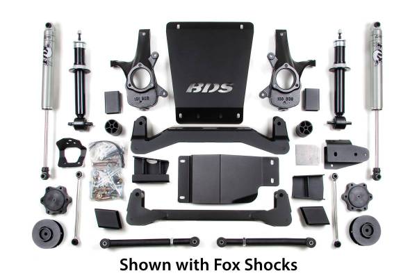 BDS Suspension - BDS 188H 4" Lift Kit for 2007-2014 Chevrolet/GMC 4WD Avalanche, Suburban, Tahoe, Yukon, and Yukon XL 1500 1/2 ton SUV's