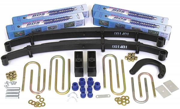 BDS Suspension - BDS 110H 4" Lift Kit for 1973 - 1976 GM 4WD K20 / K25 3/4 ton Suburban and pickup trucks