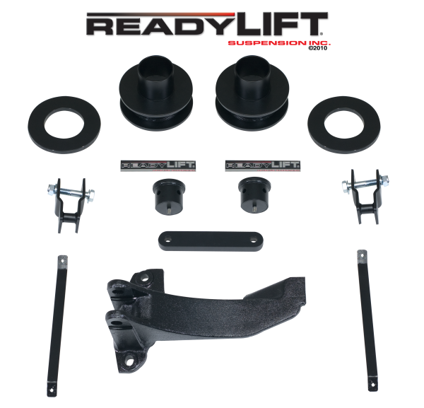ReadyLift - ReadyLift 2005-07 FORD F250/F350/F450 2.5'' Front Leveling Kit with Track Bar Bracket 66-2515