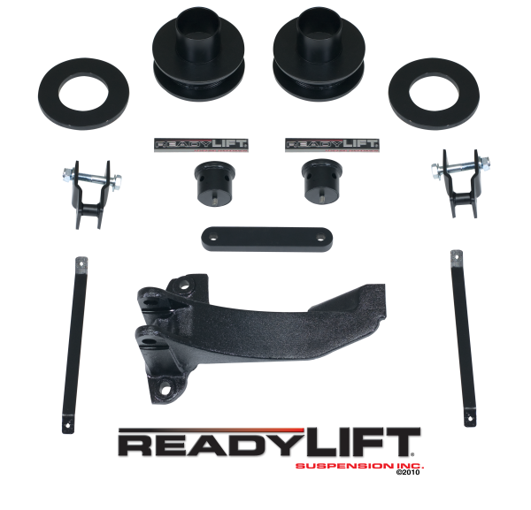 ReadyLift - ReadyLift 2008-10 FORD F250/F350/F450 2.5'' Front Leveling Kit with Track Bar Bracket 66-2516