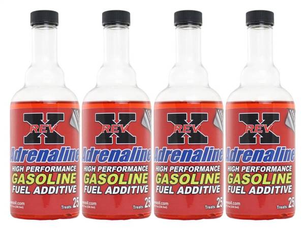 REV-X - Rev-X Four 8oz Bottles of Adrenaline Fuel Additive for Gas Engines