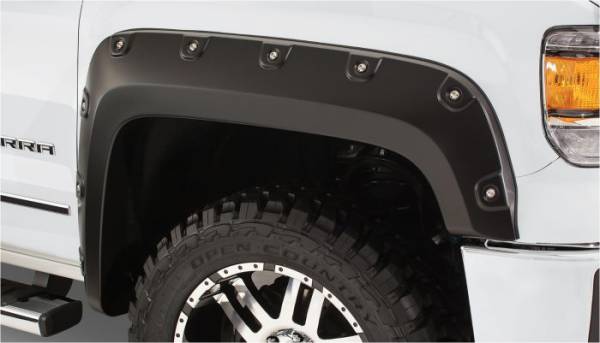 Bushwacker - Bushwacker 07-10 GMC Sierra 2500 HD Boss Pocket Style Flares 2pc - Black