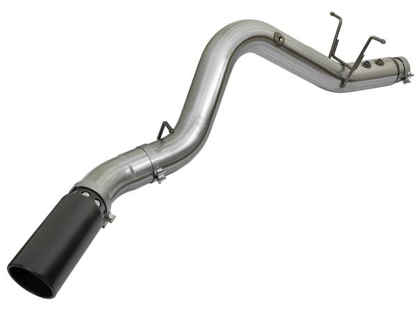 AFE - AFE Large Bore-HD 5" 409 Stainless Steel DPF-Back Exhaust System W/Black Tip 17-19 L5P Duramax
