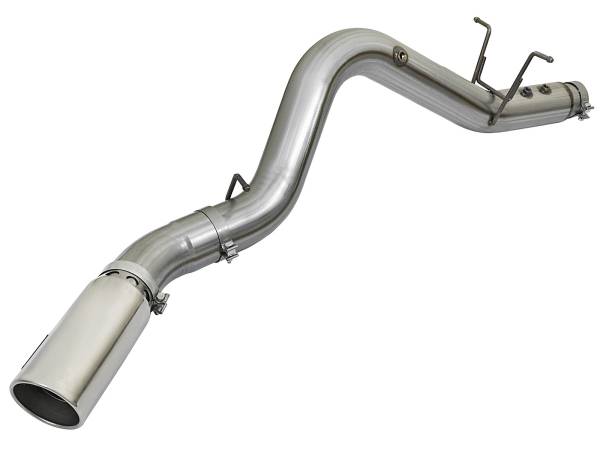 AFE - AFE Large Bore-HD 5" 409 Stainless Steel DPF-Back Exhaust System W/Polished Tip 17-19 L5P Duramax
