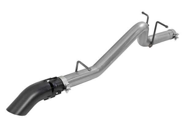 AFE - AFE Large Bore-HD 3" 409 Stainless Steel Hi-Tuck DPF-Back Exhaust System W/Black Tip