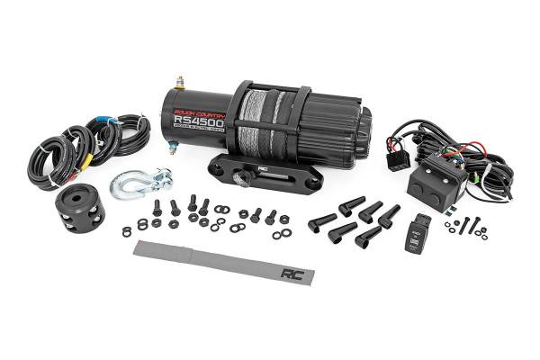Rough Country - 4500 LB UTV/ATV Electric Winch w/Synthetic Rope Rough Country