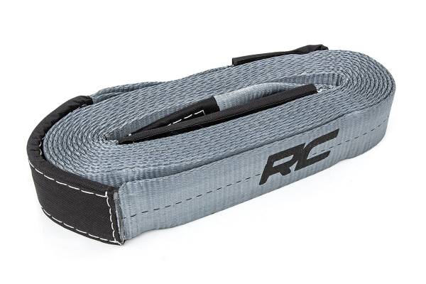 Rough Country - Winch Strap Rated Up to 16,000 LBS 30 Foot Long x 2.5 Inch Wide Rough Country