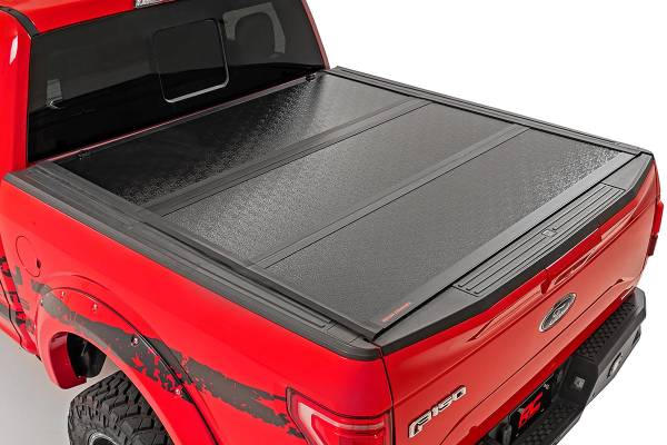 Rough Country - Tacoma Low Profile Hard Tri-Fold Tonneau Cover 05-15 Tacoma 5 Foot Bed Rough Country