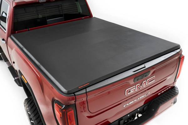 Rough Country - Soft Tri-Fold Bed Cover 20 Silverado/Sierra 2500HD/3500HD 6 Foot 9 Inch Bed Rough Country