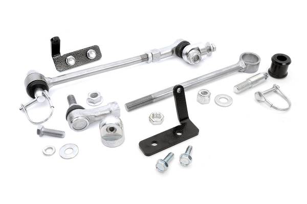 Rough Country - Jeep Front Sway Bar Disconnects 3.5-6 Inch 84-01 Cherokee Rough Country