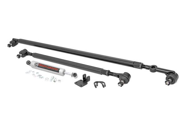Rough Country - Jeep HD Steering Upgrade Kit w/Steering Stabilizer TJ, XJ, MJ, ZJ Rough Country