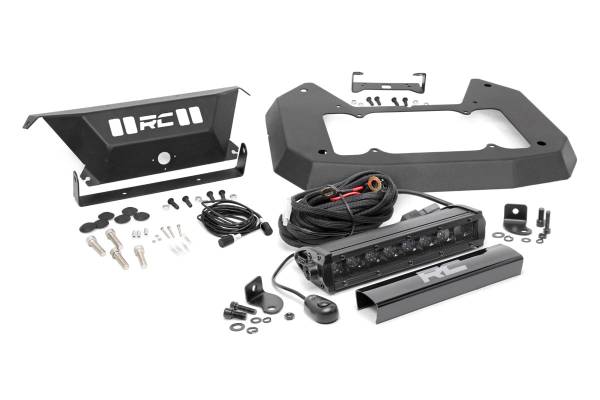 Rough Country - Jeep Spare Tire Delete Kit w/8 Inch Black Series LED 18-20 Wrangler JL Rough Country