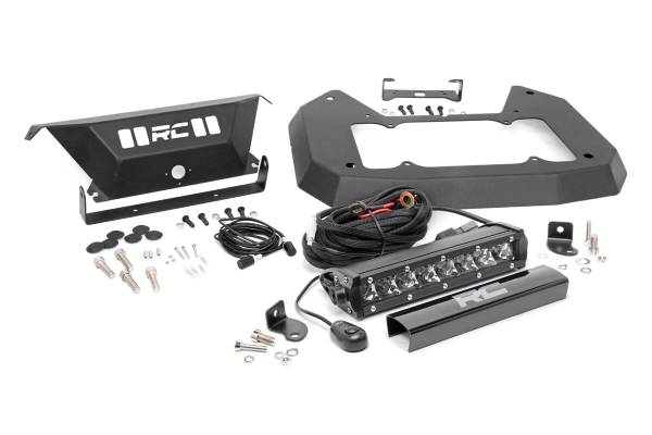 Rough Country - Jeep Spare Tire Delete Kit w/8 Inch Chrome Series LED 18-20 Wrangler JL Rough Country