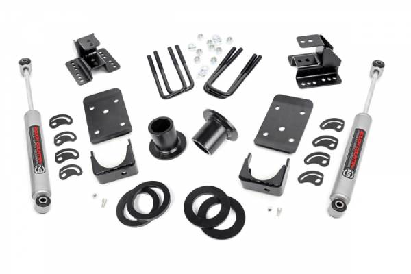Rough Country - 1-2 Inch 4 Inch Lowering Kit 07-14 Silverado/Sierra1500 2WD Rough Country