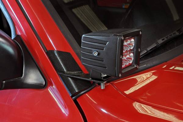 Rough Country - Jeep Lower Windshield Light Mounts 84-01 XJ Cherokee Rough Country