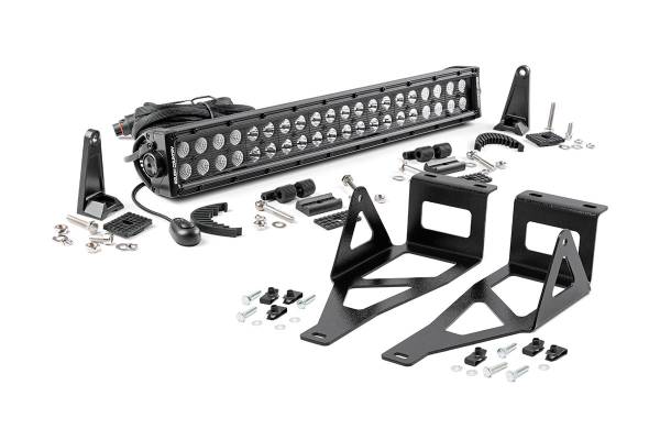 Rough Country - Ford 20 Inch LED Bumper Kit Black Series 05-07 F-250/350 Rough Country