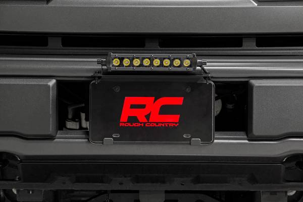 Rough Country - Universal 8 Inch LED License Plate Kit Black Series Rough Country