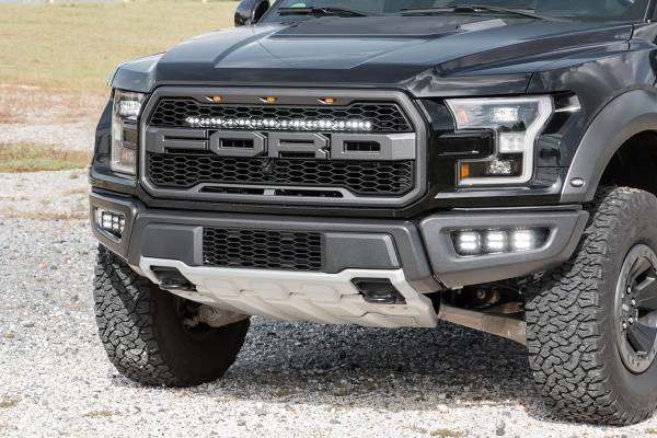 Rough Country - Ford 30 Inch LED Hidden Grille Kit 17-20 F-150 Raptor Rough Country