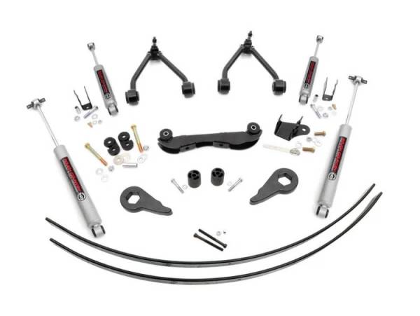 Rough Country - 2-3 Inch Suspension Lift Kit Rear Add A Leafs 95-99 Tahoe/Yukon Rough Country