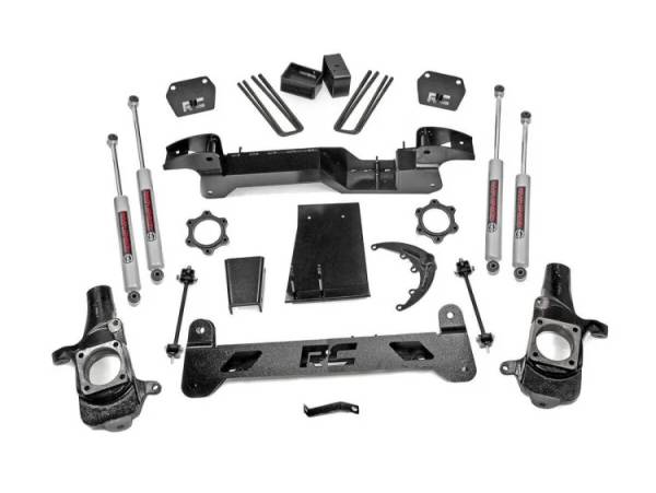 Rough Country - 6 Inch Suspension Lift Kit 01-06 Silverado/Sierra 1500HD 4WD Rough Country